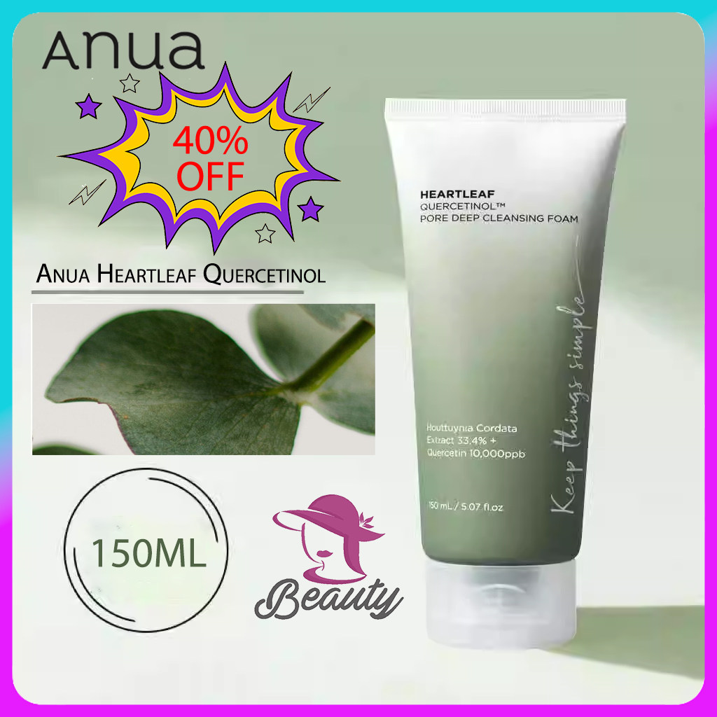 Sữa rửa mặt Anua Heartleaf Quercetinol Pore Deep Cleansing Foam PORE DEEP CLEANSING150ml