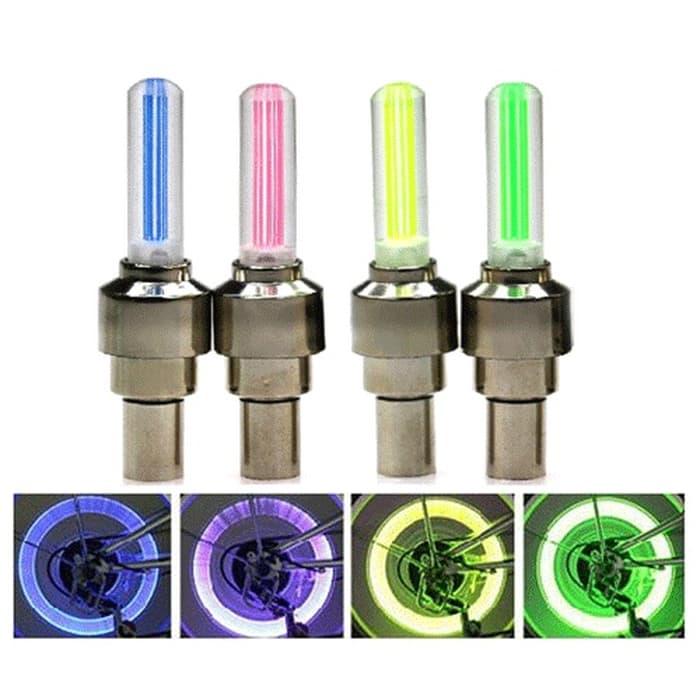 Bộ 2 Đèn LED gắn nắp van xe máy, ô tô