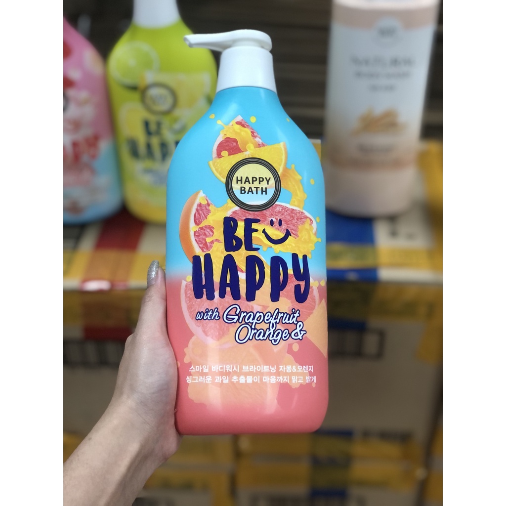 Sữa Tắm Happy Bath Be Happy With Grapefruit & Orange 900ml