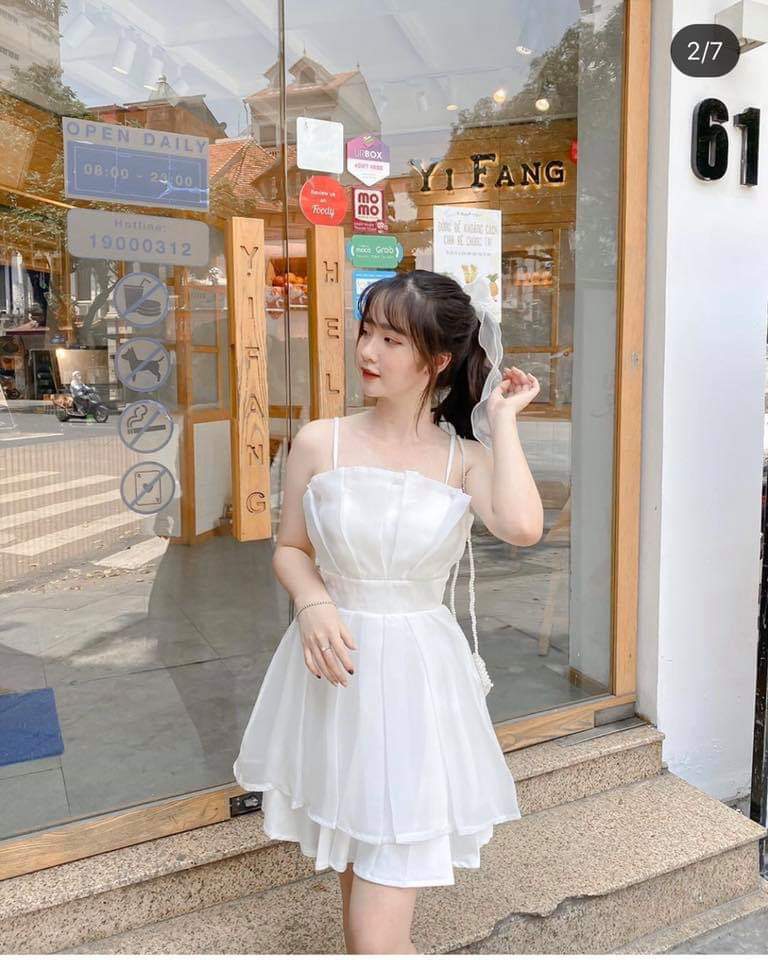 đầm trắng giá tốt Tháng 7 2023 ĐầmVáy  Mua ngay Thời Trang Nữ  Shopee  Việt Nam