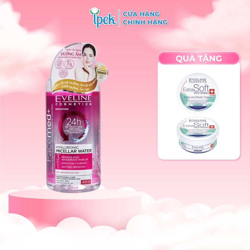 Nước tẩy trang Eveline Facemed+ dưỡng ẩm da