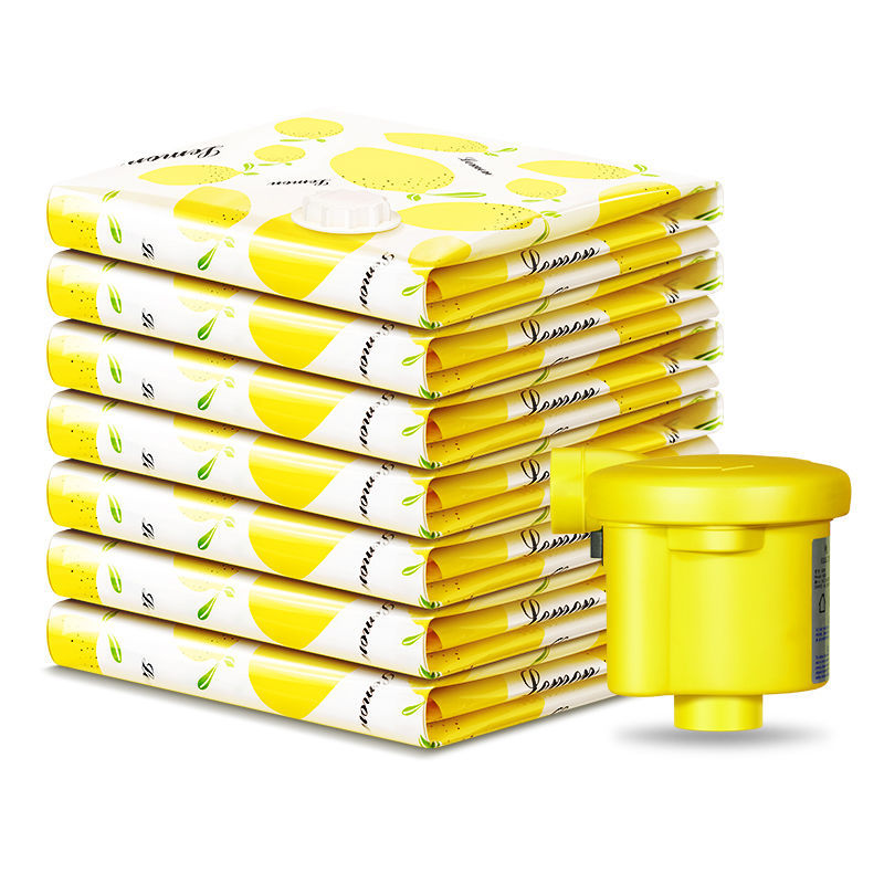 [HCM]Combo 10 Túi hút chân không đựng chăn quần áo ga gối hình trái chanh