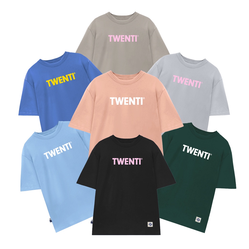 Áo thun twenti cotton form oversize đơn giản