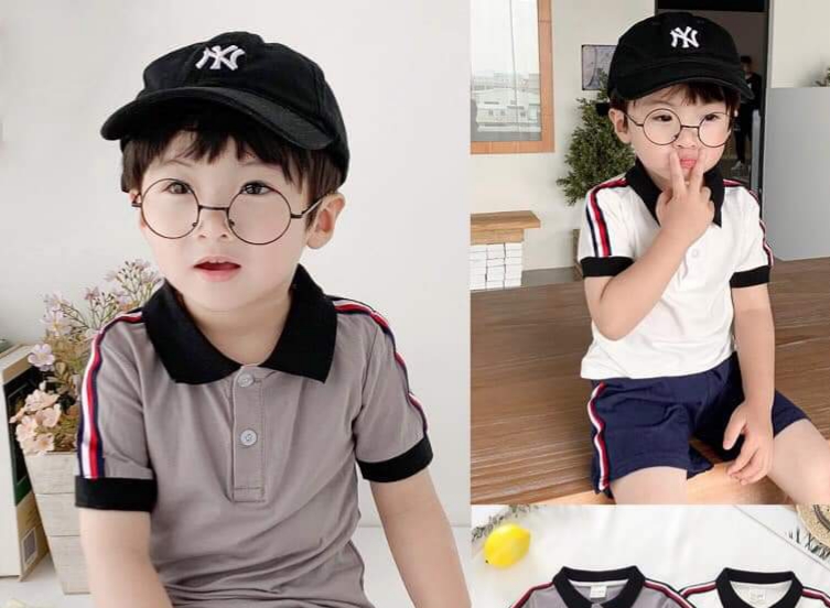 Freeship Kính mát em bé kiểu dáng mặt tròn cute gọng kim loại bảo vệ mắt cho bé yêu