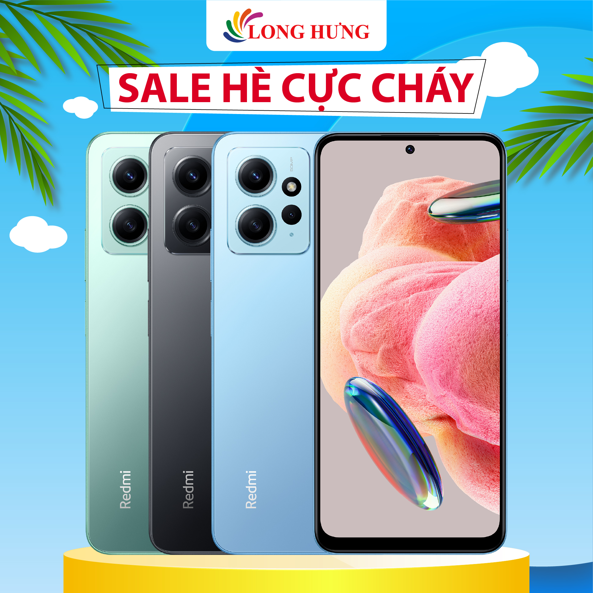 Điện thoại Xiaomi Redmi Note 12 3 camera sắc nét hiệu năng mạnh mẽ sạc nhanh 33W