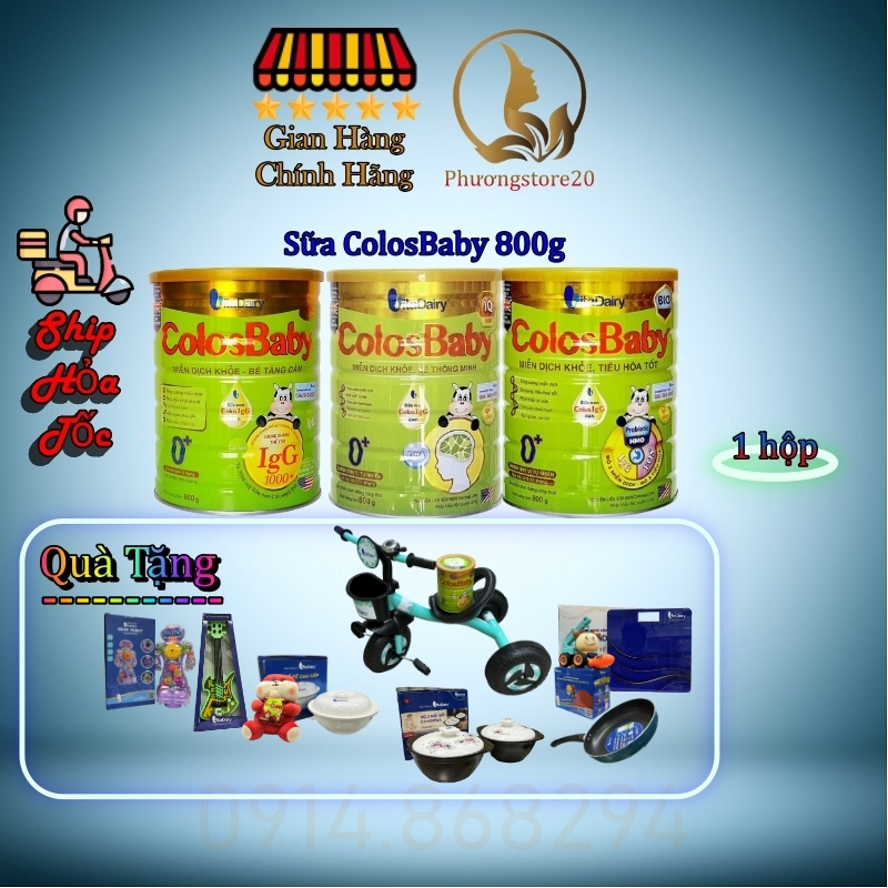 Hỏa tốc hcm) sữa colosbaby đủ loại đủ số 800gr