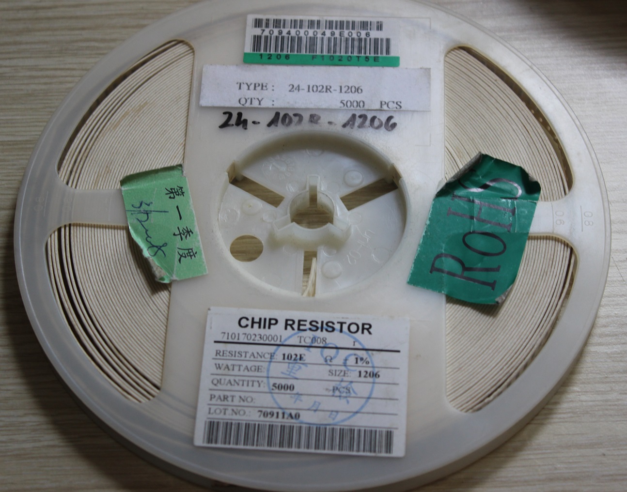Trở dán 102e 1206 1%