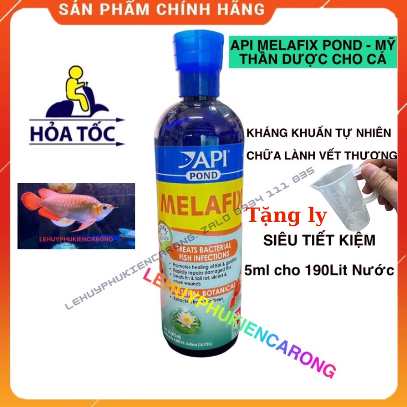 "hoàn tiền đến 10%" melafix pond chai 473 + tặng ly thần dược cho cá hàng chính hãng api mỹ