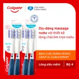 Bộ 4 Bàn chải Colgate Gentle Gum Expert lông dày siêu mềm, ôm sát nướu, giảm chảy máu nướu