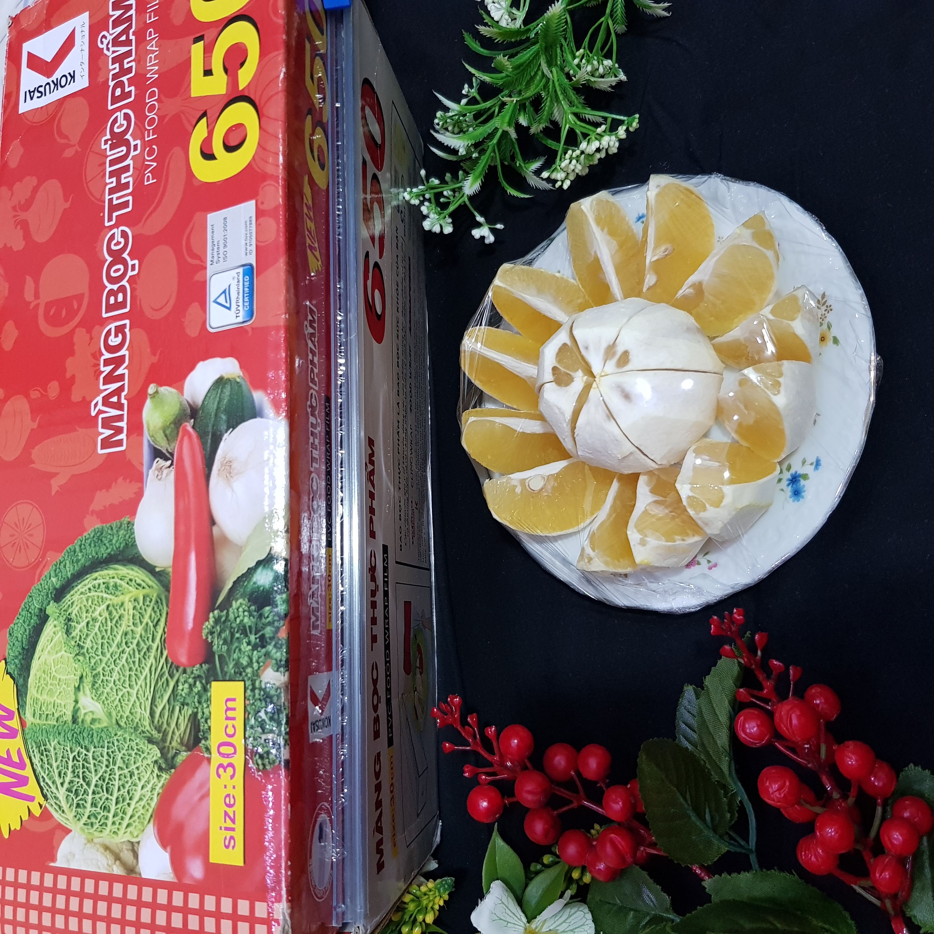 Màng bọc thực phẩm kokusai size 30x650m gw 1.76kg