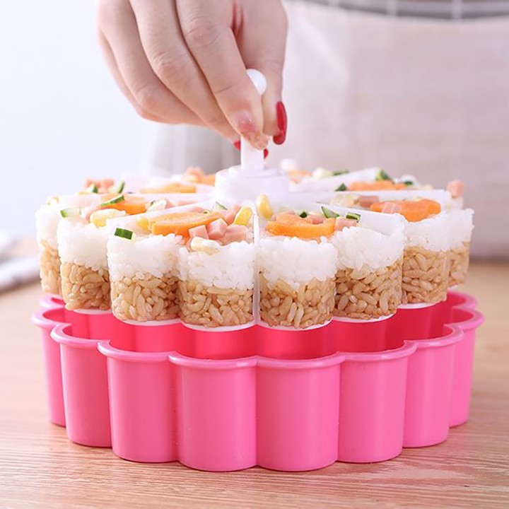 Khuôn chia xôi hình hoa tách miếng 8 ngăn, khay đa năng làm thạch rau câu cơm bánh