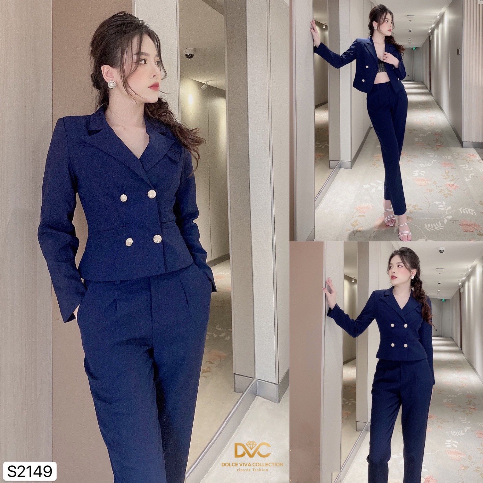 Set vest xanh than s2149 – dolce viva collection