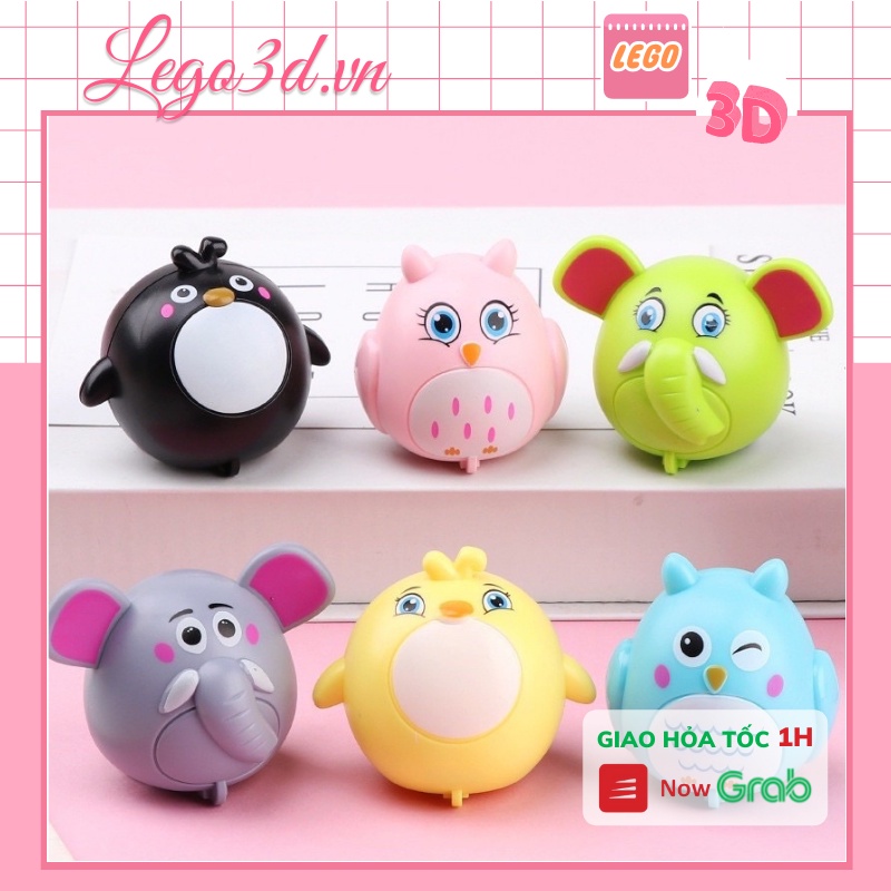 Đồ chơi con vật chạy đà, Thú chạy đà Cho bé Hapi Toys Nhựa ABS an toàn cho bé chơi