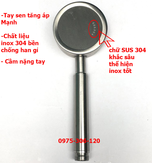 [HCM][BỀN TĂNG ÁP MẠNH] Tay Sen Tắm Vòi Hoa Sen TĂNG ÁP INOX 304 TS20 TAY SEN KHÔNG DÂY không cài HÀNG TĂNG ÁP MẠNH BỀN ĐẸP
