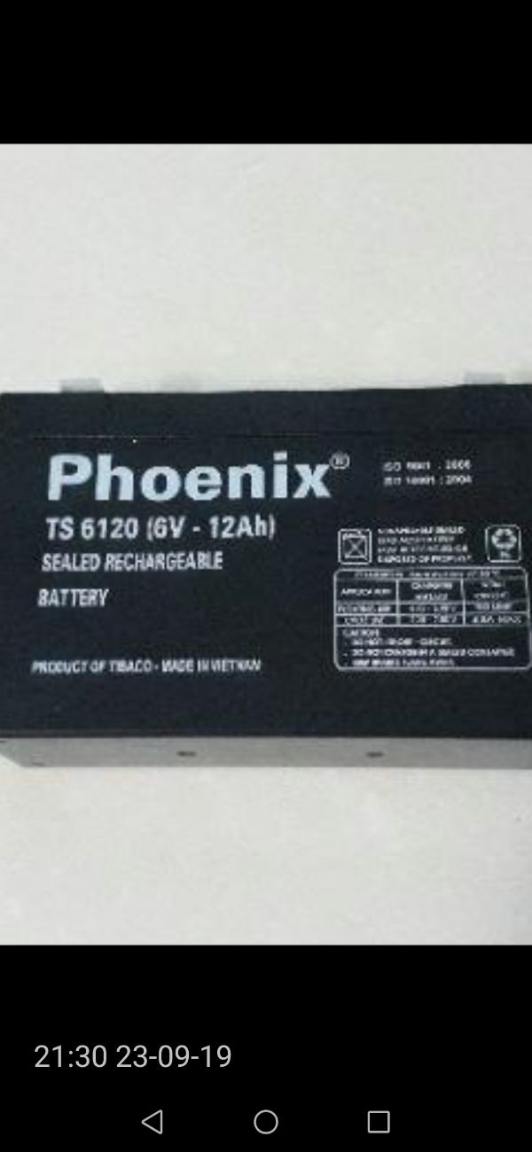 BÌNH ẮC QUY XE ĐIỆN TRẺ EM 6V 12AH
