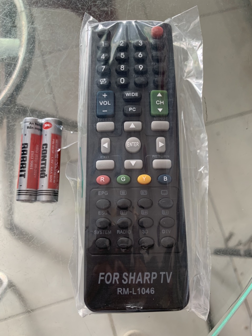 Remote điều khiển tivi sharp lcd led thường rm-l1046
