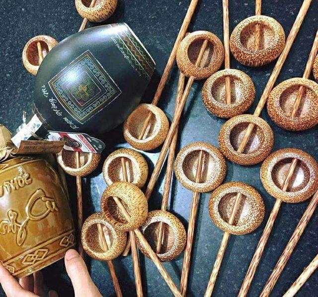 Combo 5 gáo dừa múc rượu tròn Tiến Minh