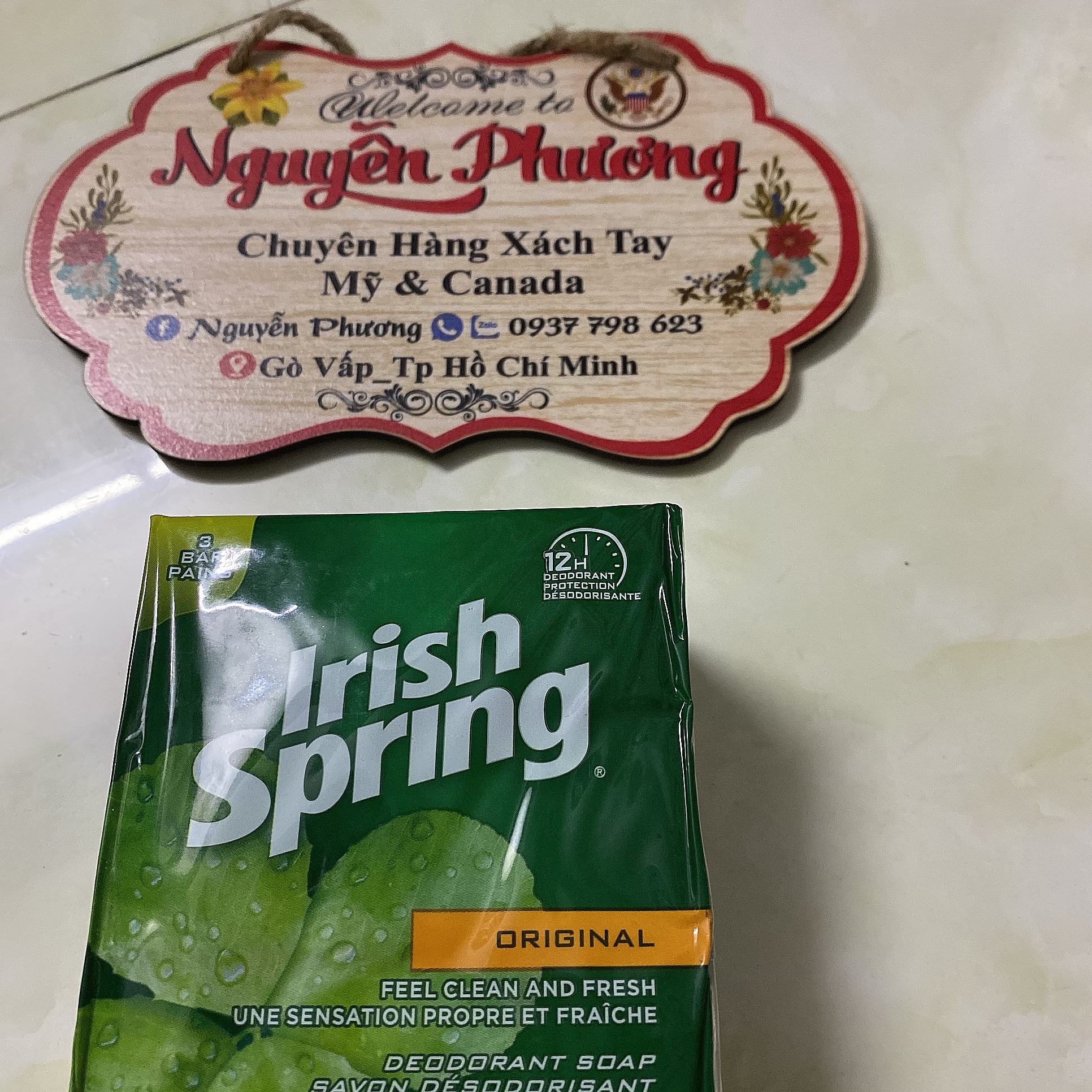 Sét 4 cục xà bông cục itish spring