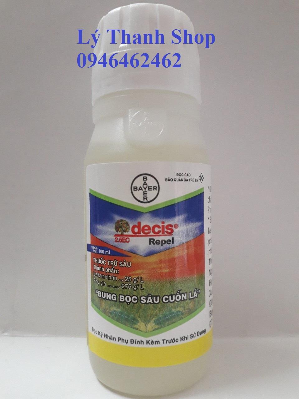 Thuốc trừ sâu cuốn lá cây trồng DECIS 2.5EC 100ML