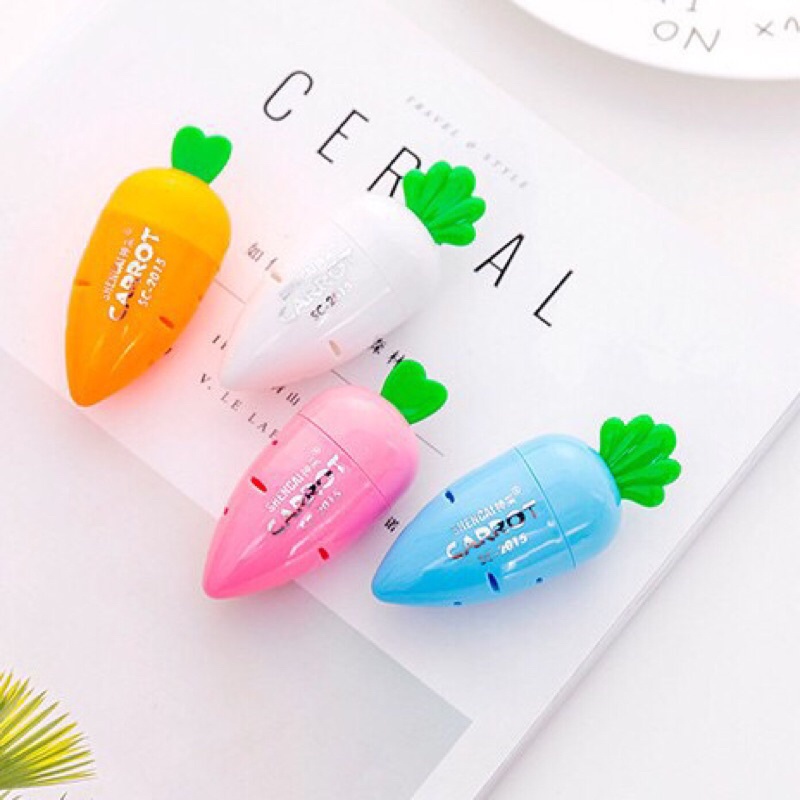 Gọt bút chì hình củ cà rốt dễ thương