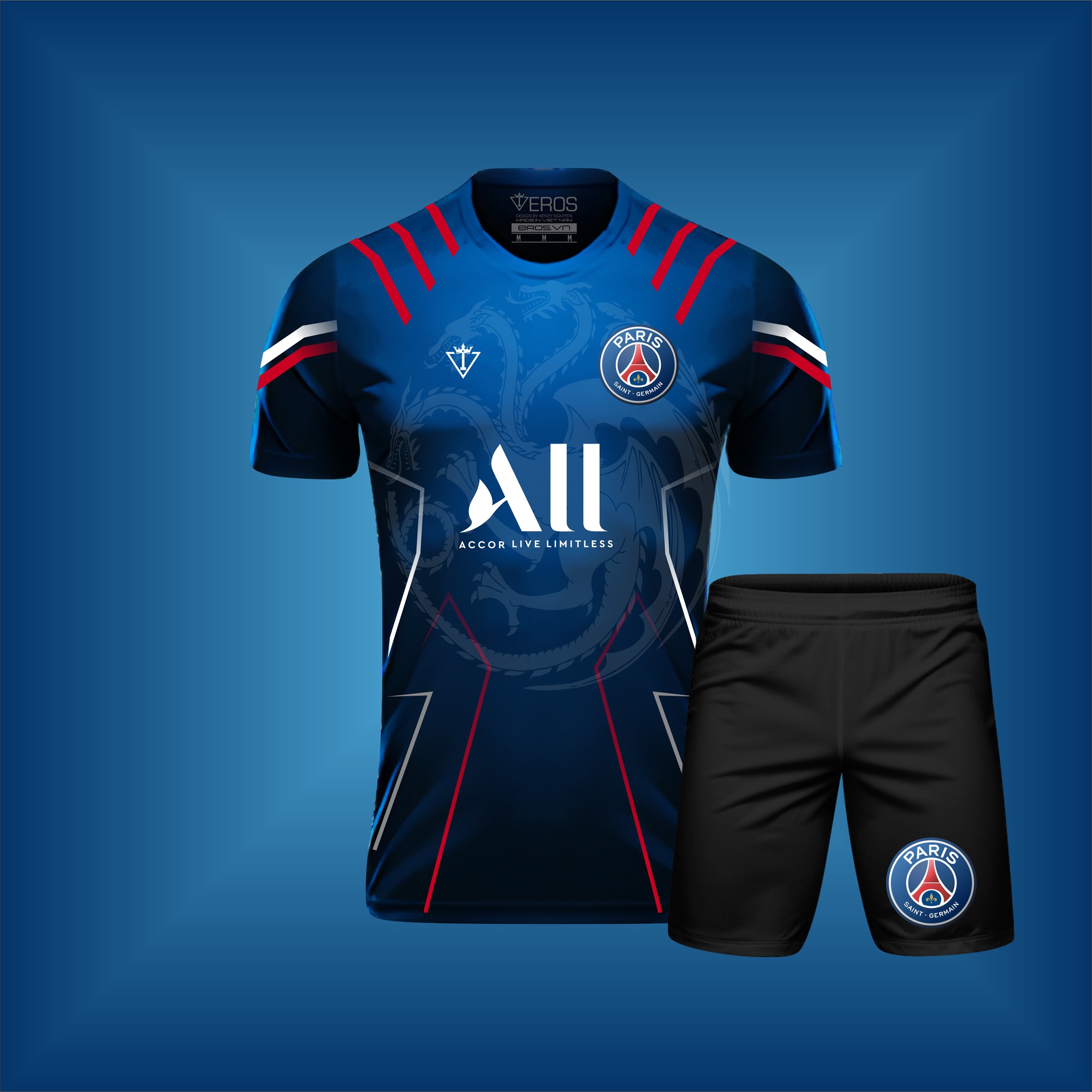 Đồ đá banh, áo bóng đá psg t11 đậm