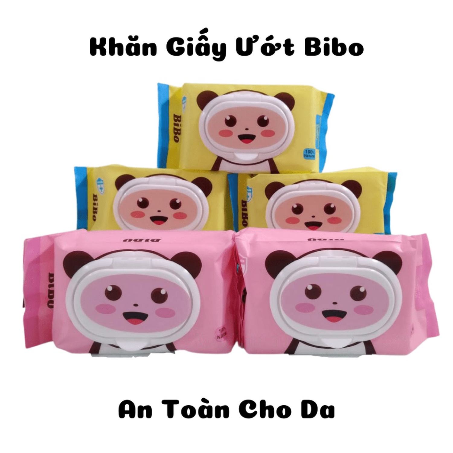 [VIP] Khăn Giấy Ướt BiBo Không Mùi An Toàn Cho Sức Khoẻ (100 tơ`) - 1 Gói