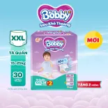 [Từ 22-23 tặng QUÀ TO-SLCH] Tã quần Bobby Siêu Khô Thoáng - 100% Thoáng Khí Jumbo XXL28+2/XXL30