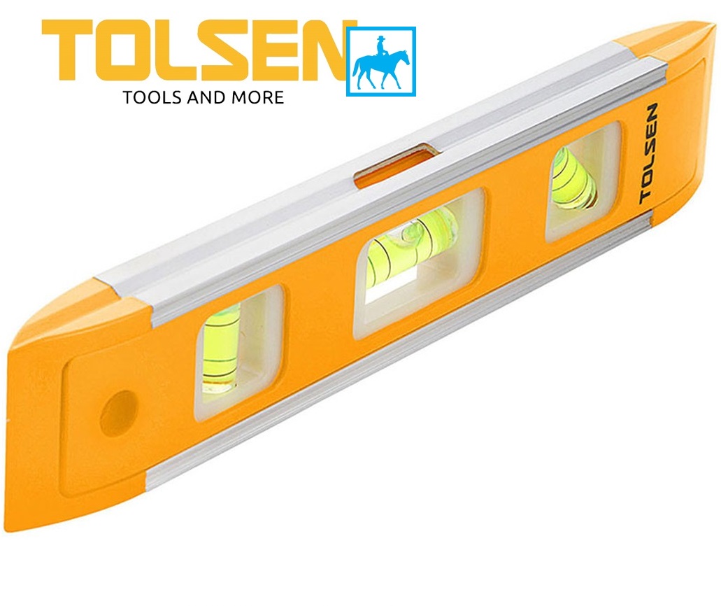 Thước thủy mini nhôm có nam châm 225mm spirit level tolsen ingco 35059