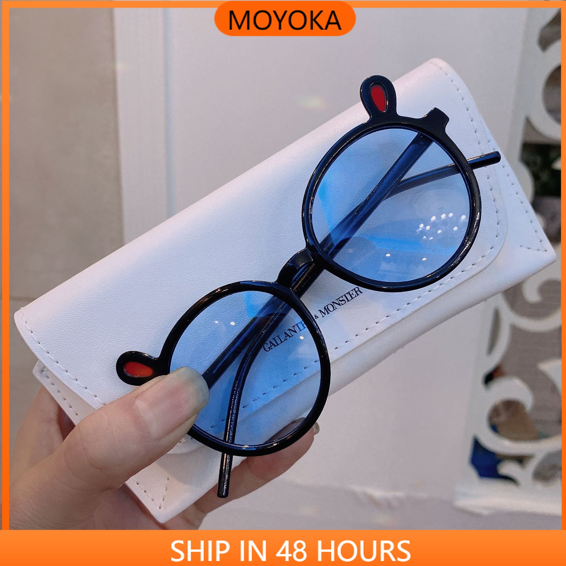 MOYOKA Kính râm gọng tròn thời trang sành điệu cho trẻ em Kính râm Kính đeo gọng kính tròn kính râm nam kính râm nữ