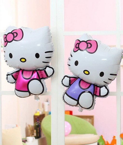 Bóng nhôm hello kitty, mickey trang trí sinh nhật , làm đồ chơi cho bé size to 70cm