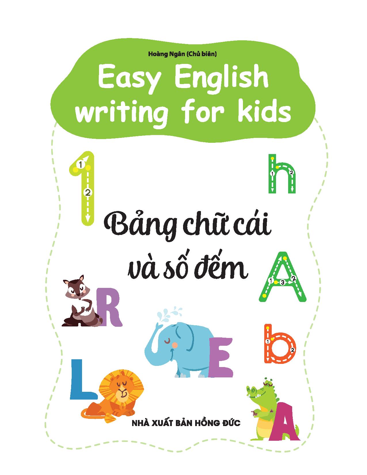 Fahasa - easy english writing for kids - bảng chữ cái và số đếm cho trẻ