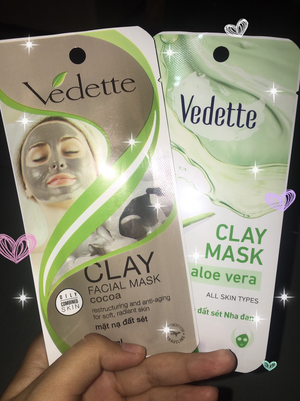 Mặt nạ đất sét sạch sâu bùn non Vedette Clay Facial Mask Cocoa 12ml
