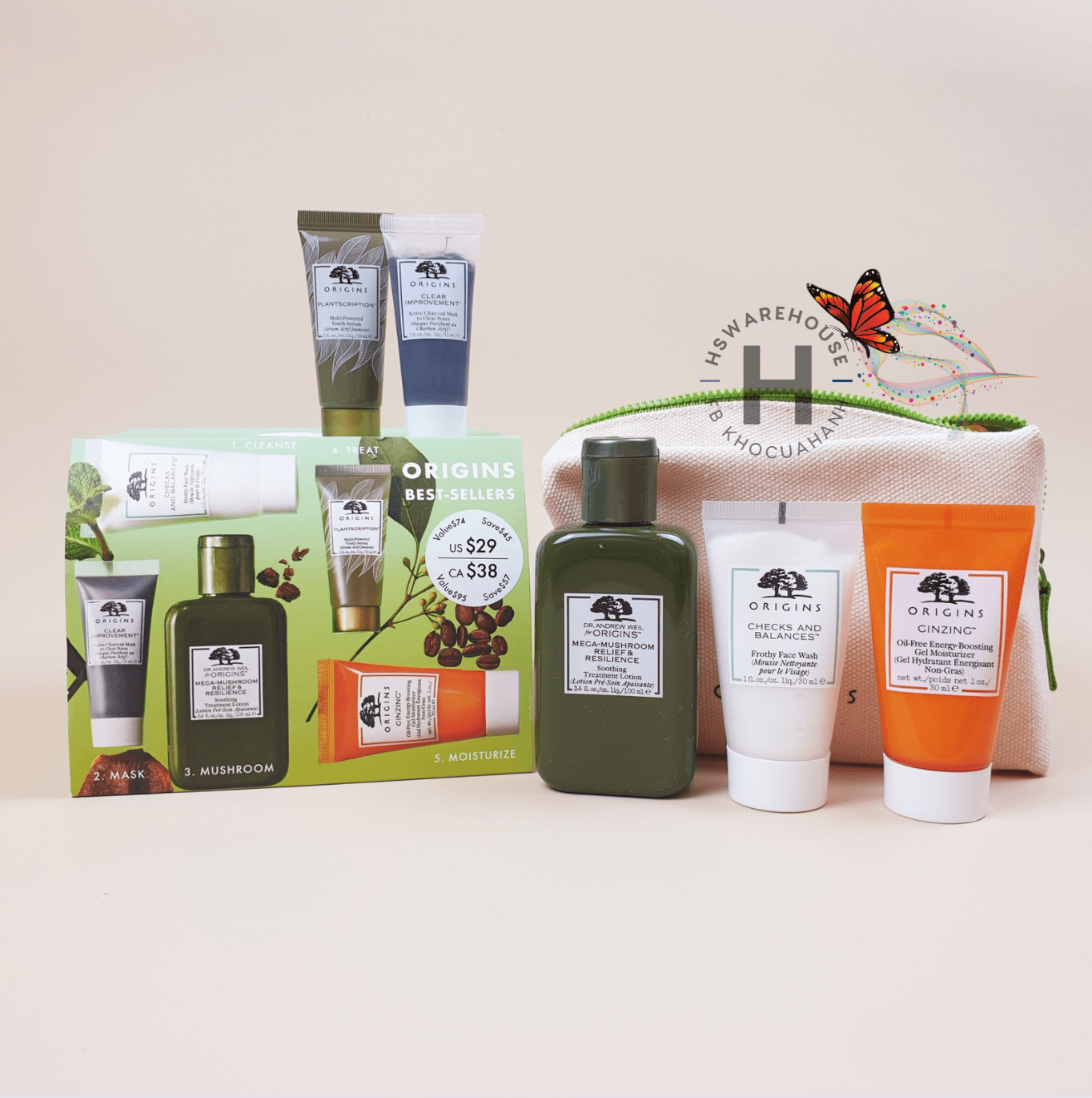 Set chăm sóc phục hồi da Origins Best-sellers Set