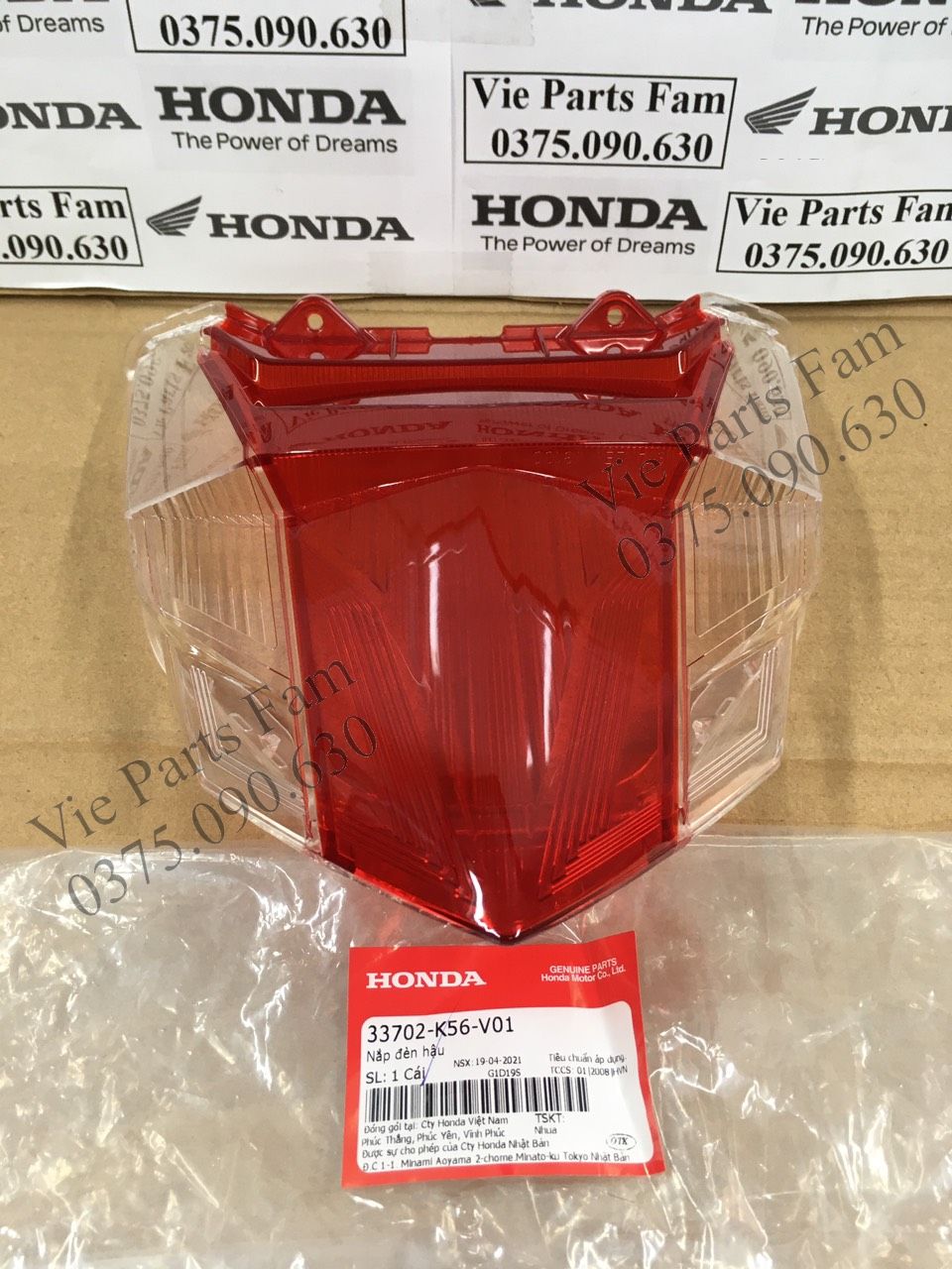 NẮP ĐÈN HẬU WINNER V1 /WINNER 150/ WINNER ĐỜI ĐẦU CHÍNH HIỆU HONDA MOTOR VN