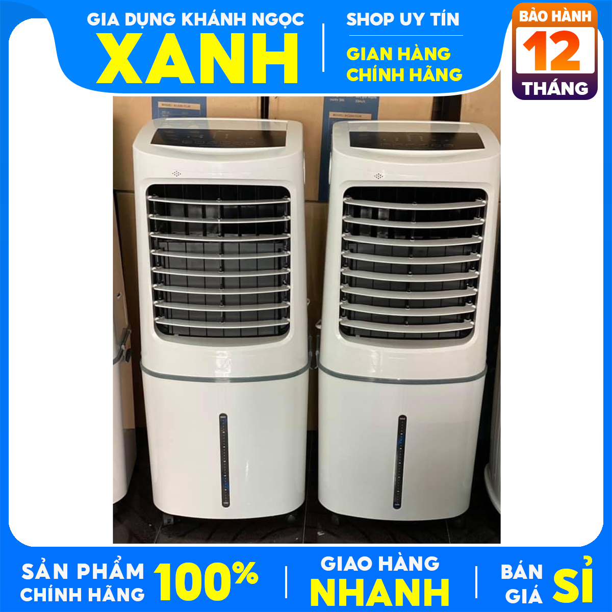 Quạt điều hoà hơi nước Midea AC200-17JR Trưng bày Mới 98-99% Công suất 200W Bình nước 50 lít,Tự ngắt bơm khi cạn nước Bảo Hành 12 Tháng