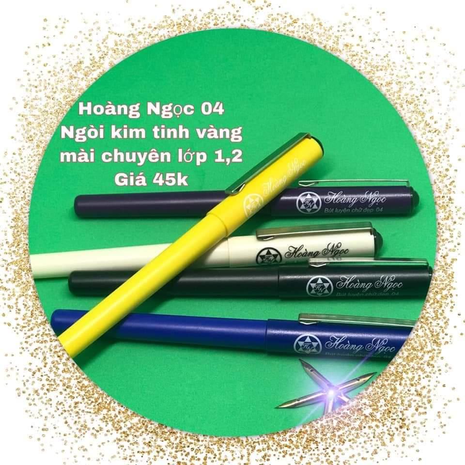 [HCM]Bút Hoàng Ngọc 04 ngòi kim tinh mài.