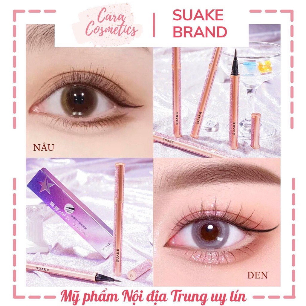 ❤free ship❤ bút kẻ mắt nước suake chống nước, vỏ lấp lánh🖊🖊🖊