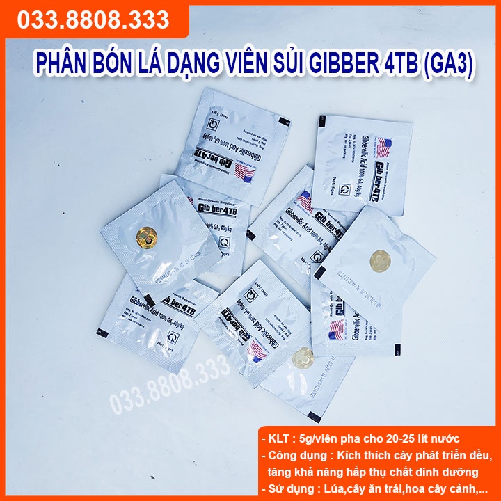 10 Viên kích thích sinh trưởng GA3 - giúp cây lớn nhanh