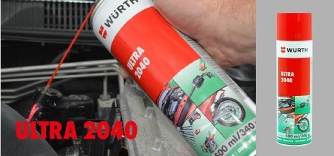 Chai xịt rửa sên bảo trì phá gỉ bôi trơn đa năng Wurth Ultra 2040 700ml
