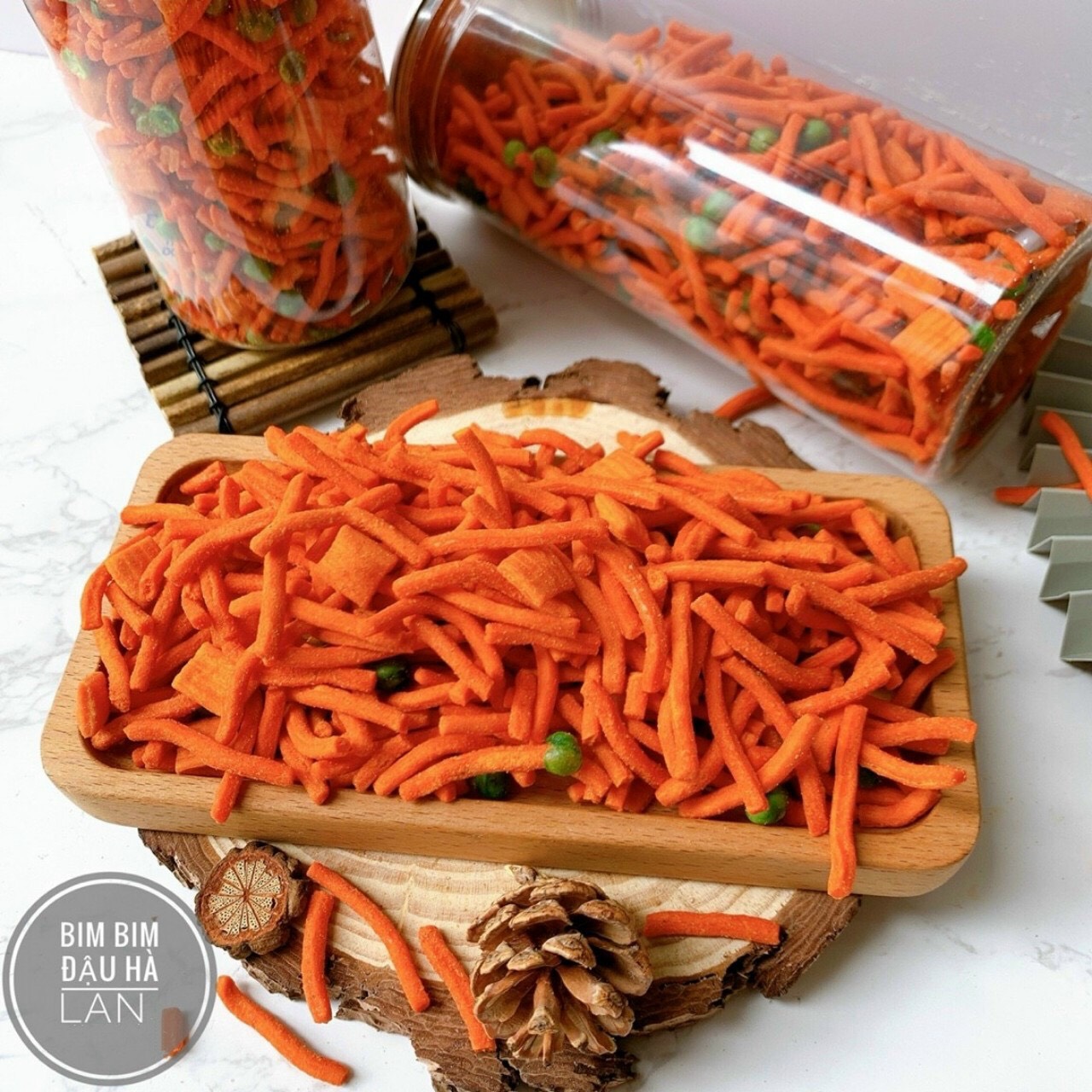 [Quận 8 - Voucher Giảm Giá 20%] Bánh Củi Tuổi Thơ (Bim Bim Que) - Hủ Pet 350g - Ăn Vặt H&N Food