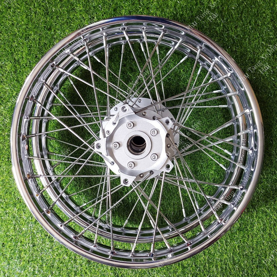 Bánh Căm EXCITER 150 Đùm Bạc Và Đùm Mạ CROM Căm Mạ CROM Niềng Sắt HONDA GOSHI Lắp EX 150 Như ZIN HTH113 MSPC 2021