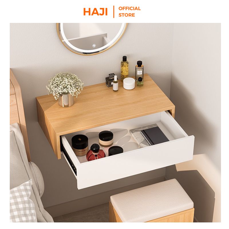 Bàn trang điểm mini treo tường có ngăn kéo đa năng thương hiệu HAJI - A291