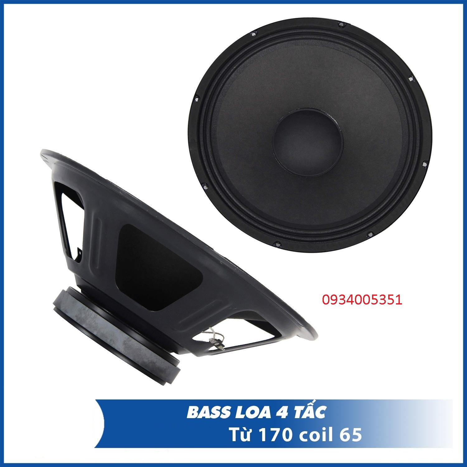 LOA BASS 40 COIL 65 TỪ 170 TRỞ KHÁNG 4 OHM CAO CẤP NHẬP CHINA LOẠI 1
