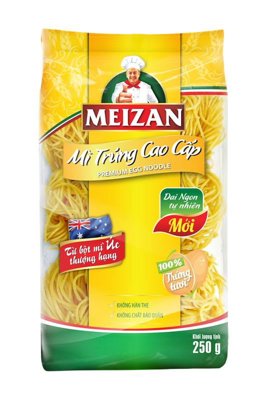 Mì Trứng Cao Cấp Meizan Gói 500G