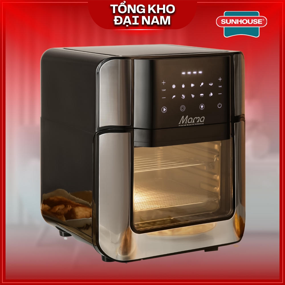 Nồi chiên không dầu 15L SUNHOUSE MAMA SHD4088 - Bảo hành 24 tháng