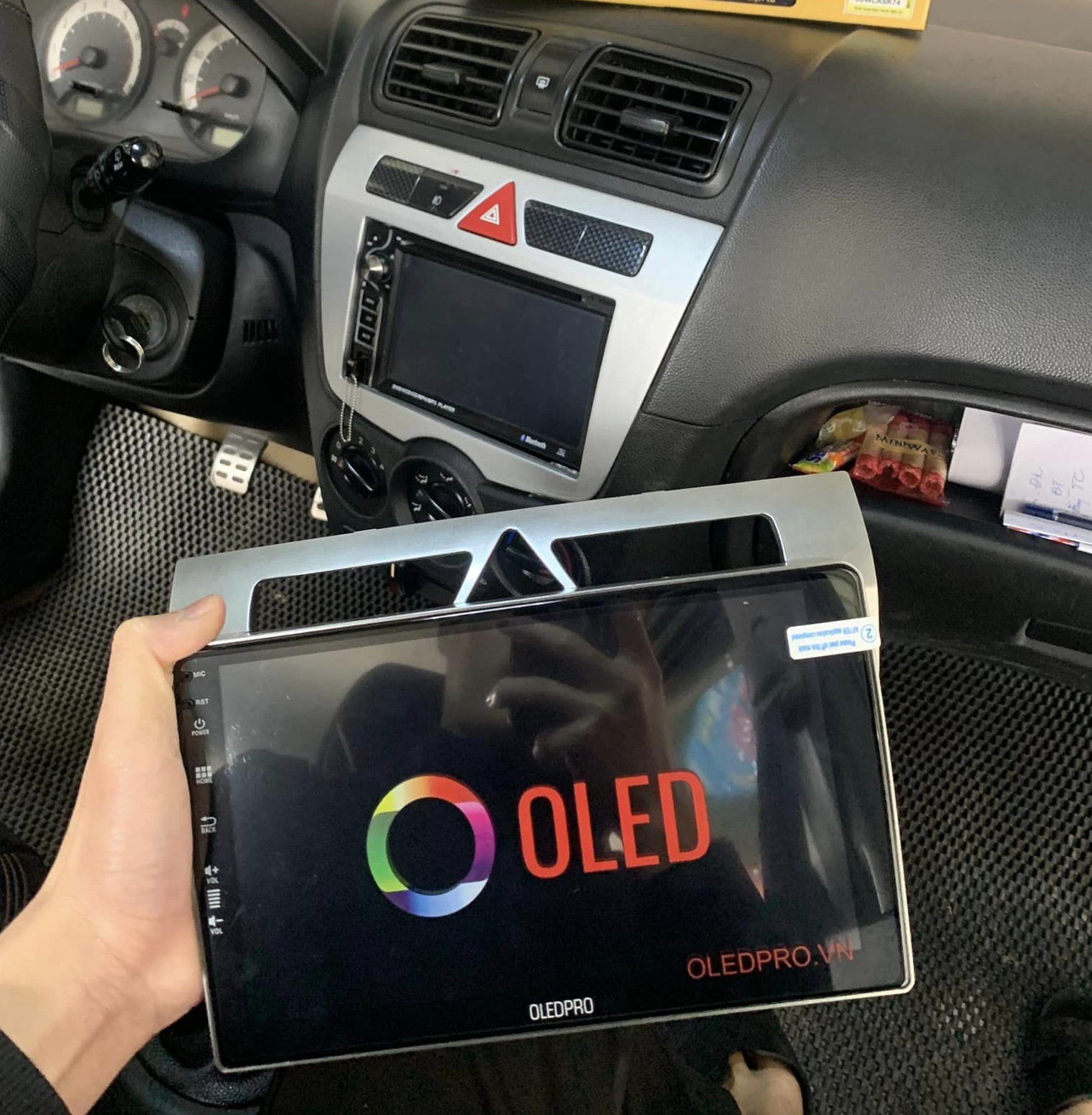 Màn hình android xe MORNING + Tặng CAM LÙI + Tặng mặt dưỡng morning các đời 2009 2010