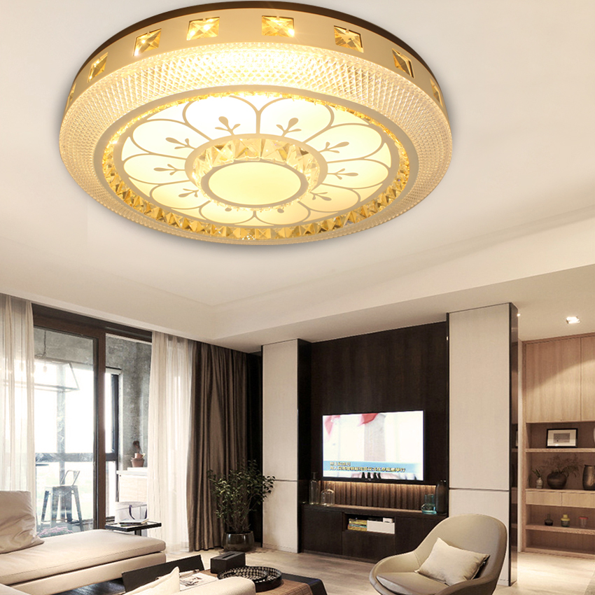 Đèn ốp trần pha lê trang trí phòng ngủ, phòng khách D03