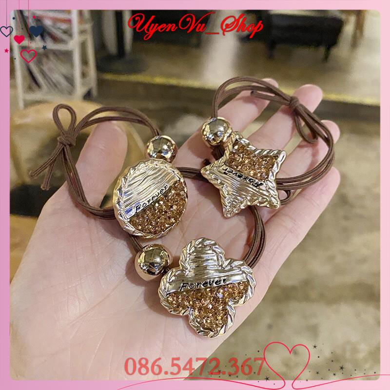 Dây cột tóc tiểu thư đẹp, dây cột tóc hàn quốc ^ uyên vũ shop ^