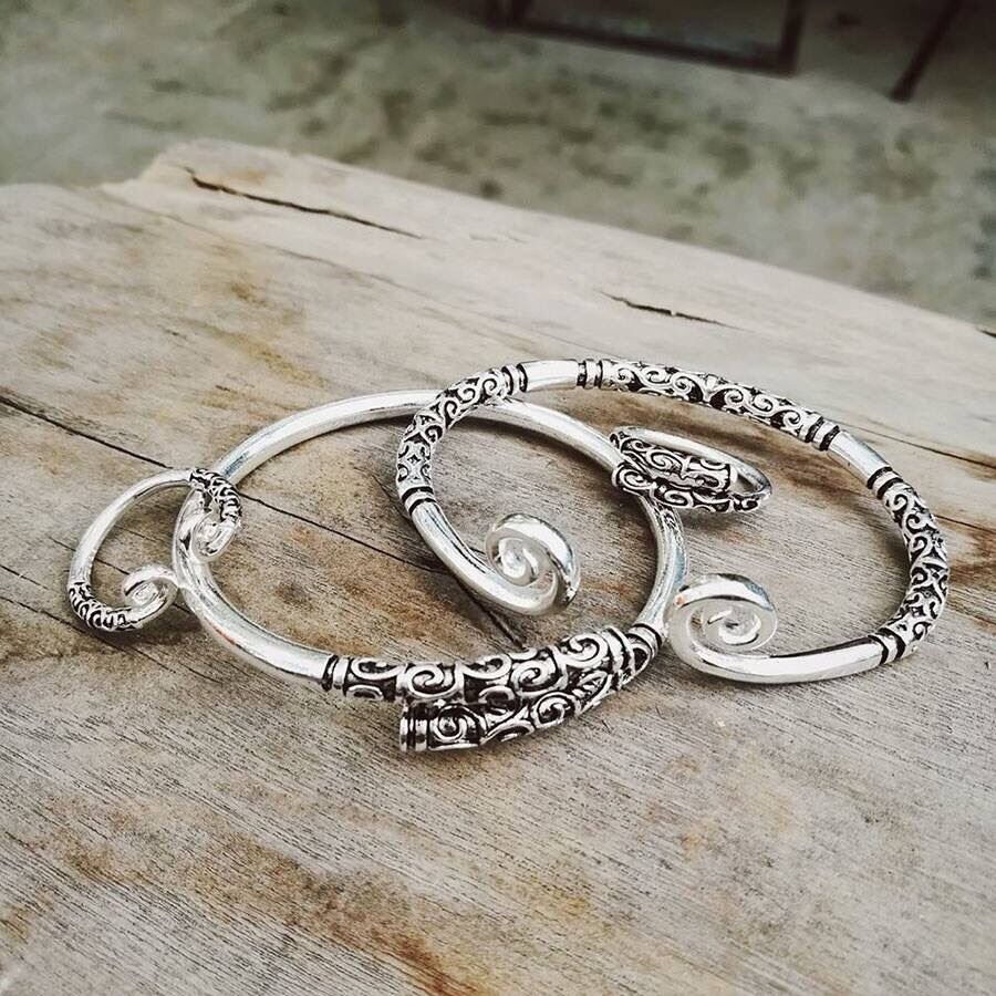 Combo 1 vòng như ý thiết bản 1 nhẫn bạc 925 gậy như ý thiết bản vân trắng - shop bình minh