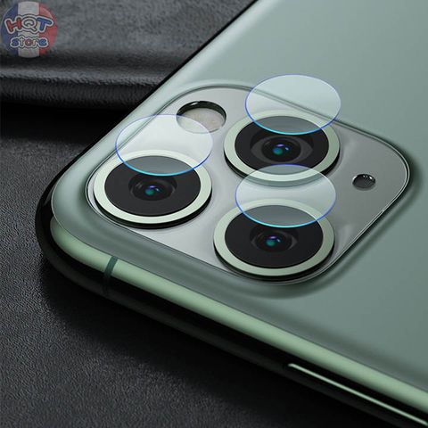 Kính CƯỜNG LỰC CAMERA IPhone 11/11Pro/11ProMax loại viên rời từng mắt camera trong suốt, chống xước